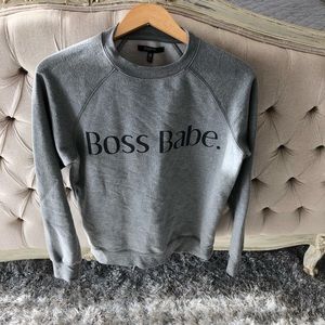 BOSS BABE sweatshirt from Nordstrom SZ S/M